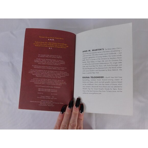 The Baby-Sitters Club The Truth About Stacey Graphic Novel Raina Telgemeier Book - Picture 5 of 5